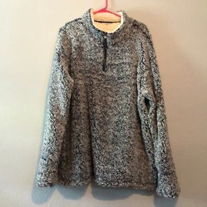 NWOT ODDY Fuzzy Feelings Pullover in Navy Blue